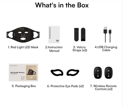 SINA GLOW Wireless LED Face Mask