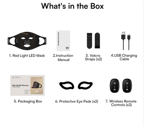 SINA GLOW Wireless LED Face Mask